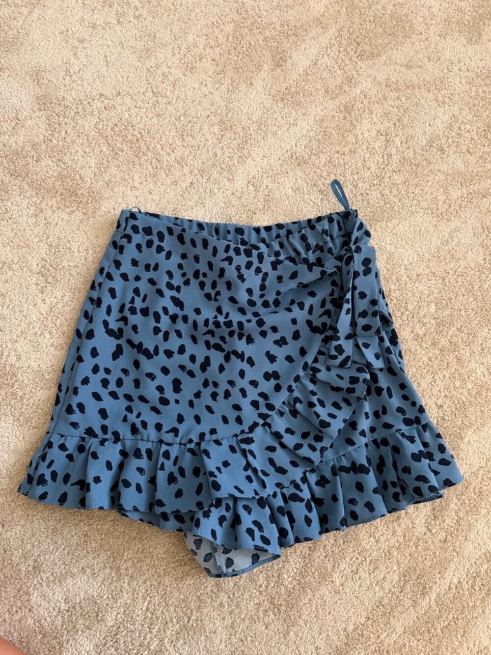 She+Sky blue polka dot skort, small